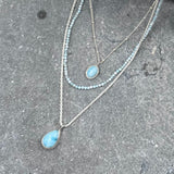 Silver Multi Strand Necklace