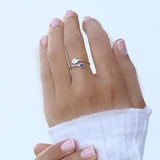 Moonstone Open Ring