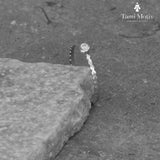 Delicate Gold Dot Ring with Sparkling Diamond - Handcrafted Minimalist Jewelry