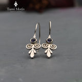 Lolite earrings • Purple Stone Earrings • Handcrafted Silver Drop Earrings • Dangle Earrings • Vintage Earrings • Gift For Mom