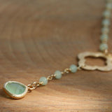Green Stone Pendant Necklace