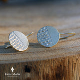Minimalist Gold Drop Earrings • Handcrafted Round Dangles