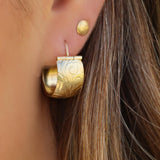 Gold Hoop Earrings,Thick Hoop Earrings,14k Hoop Earrings,Handmade Earrings for Women,Statement Earrings,Women Earrings,Designer Earrings