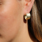 Gold Hoop Earrings,Thick Hoop Earrings,14k Hoop Earrings,Handmade Earrings for Women,Statement Earrings,Women Earrings,Designer Earrings