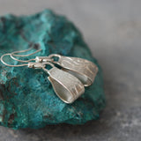 Art Nouveau Sterling Silver Floral Dangle Earrings - Statement Jewelry Gift
