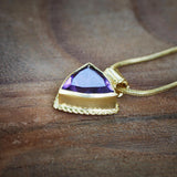 Amethyst Crystal Necklace,Gold Necklaces For Women,February Birthstone Necklace,Purple Necklace,Dainty Necklace,Mother's Day Gift