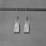 Art Nouveau Sterling Silver Floral Dangle Earrings - Statement Jewelry Gift