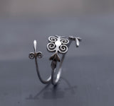 Multi Spiral Sterling Silver Ring - Handcrafted Unique Minimalist Jewelry