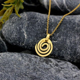 Spiral Pendant Necklace • Short Necklaces for Women