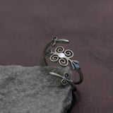 Handmade Silver Wrap Ring - Dainty Spiral Shape Jewelry • Silver Swirl Ring