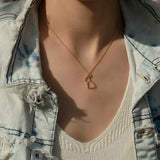 Minimalist Rabbit Necklace • Dainty Gold Bunny Pendant