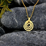 Handmade Spiral Silver Pendant Necklace • Dainty Short Necklace for Women