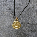 Nature Inspired Gold Necklace with Coin Pendant - Handmade Delicate Jewelry • Necklaces for Teens • Organic Jewelry • Gift For Daughter