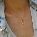 Minimalist Rabbit Necklace • Dainty Gold Bunny Pendant