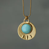 Turquoise Gold Necklace