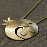 Gold Plated Pomegranate Necklace
