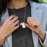 Sterling Silver 3D Rabbit Necklace • Large Bunny Pendant