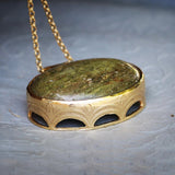 Long Gold Statement Necklace