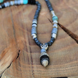 Jewelry for Men,Long Pendant Necklace,Mens Jewelry,Long Bead Necklace,Turquoise Jewelry for Men,Pendant Necklace,Mens Necklace