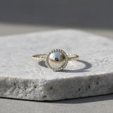 Dainty Sterling Silver Dome Ring