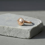 Dainty Sterling Silver Dome Ring