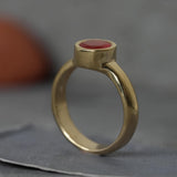 Carnelian Ring,Dainty Promise Rings,Gold Plated Ring,Gifts for Her,Stone Rings,Engagement Ring,Everyday Rings,Stacking Rings ,Christmas Gift