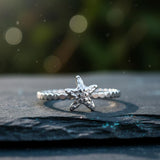 Sterling Silver Starfish Ring