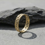 Men’s Oxidized Silver Geometric Ring