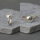 Dainty Sterling Silver Dome Ring