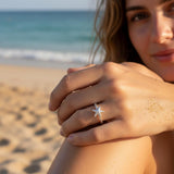 Sterling Silver Starfish Ring