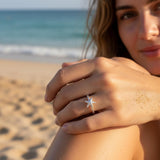 Sterling Silver Starfish Ring • Ocean Lover Gift • Handmade Sea-Inspired Jewelry