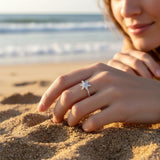 Sterling Silver Starfish Ring • Ocean Lover Gift • Handmade Sea-Inspired Jewelry