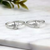 Sterling Silver Starfish Ring • Ocean Lover Gift • Handmade Sea-Inspired Jewelry