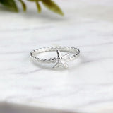 Sterling Silver Starfish Ring • Ocean Lover Gift • Handmade Sea-Inspired Jewelry