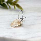 Sterling Silver Starfish Ring • Ocean Lover Gift • Handmade Sea-Inspired Jewelry