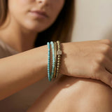 Turquoise & Gold Wrap Bracelet