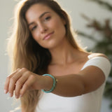 Turquoise & Gold Wrap Bracelet