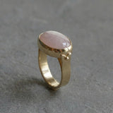 Gold Rose Quartz Ring