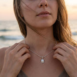 Tiny Floral Gold Pendant Necklace • Dainty Botanical Charm • Minimalist Nature Jewelry • Handmade Textured Medallion