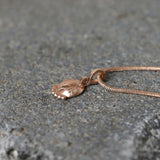 Tiny Floral Gold Pendant Necklace • Dainty Botanical Charm • Minimalist Nature Jewelry • Handmade Textured Medallion