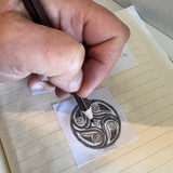 Handmade Gold Spiral Necklace with Hidden Birthstone • Meaningful Nature-Inspired Jewelry