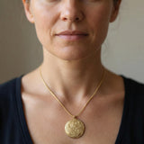 Handmade Gold Spiral Necklace with Hidden Birthstone • Meaningful Nature-Inspired Jewelry