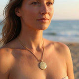 Handmade Gold Spiral Necklace with Hidden Birthstone • Meaningful Nature-Inspired Jewelry