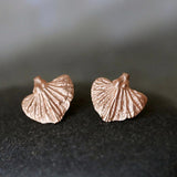 Sterling Silver Sweet Potato Leaf Stud Earrings • Handmade Botanical Studs • Minimalist Nature-Inspired Jewelry • Small Organic Earrings