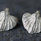 Gold Leaf Stud Earrings • Handmade Botanical Minimalist Studs • Nature-Inspired Everyday Jewelry • Small Organic Earrings For Women