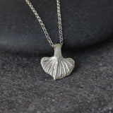 Sterling Silver Sweet Potato Leaf Necklace • Handmade Tiny Botanical Pendant • Minimalist Nature Jewelry