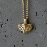 Gold Leaf Necklace • Tiny Botanical Charm • Minimal Nature Pendant • Handmade Everyday Jewelry