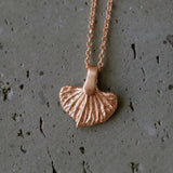 Sterling Silver Sweet Potato Leaf Necklace • Handmade Tiny Botanical Pendant • Minimalist Nature Jewelry