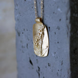 Gold Lavender Pendant Necklace • Personalized Engraved Botanical Jewelry • Handmade Floral Gift for Women