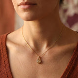 Dainty Gold Plant Necklace • Handmade Botanical Charm • Minimalist Nature-Inspired Jewelry For Women